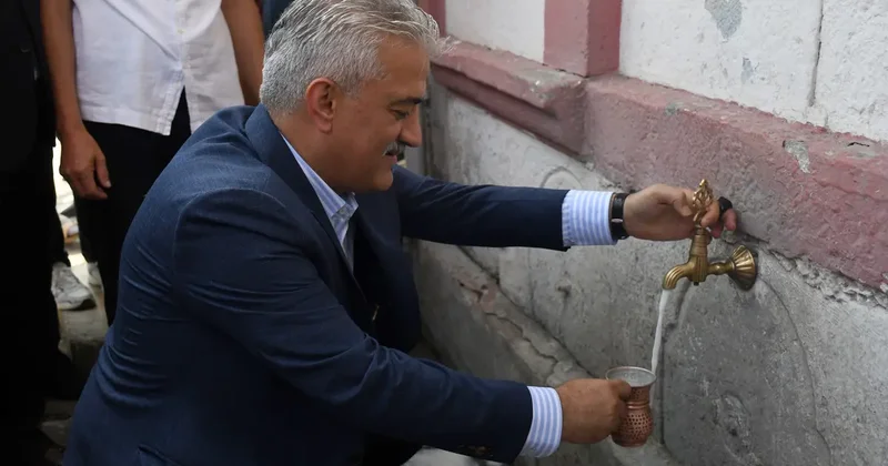 Atatürk ün Düzce ye gelişinin 92. yıl dönümünde köy çeşmesinden ayran akıtıldı