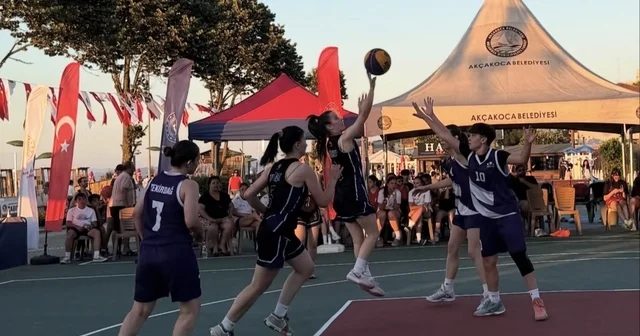 Akçakoca da 3x3 sokak basketbolu şampiyonları Bolu ve Muğla oldu Düzce Haberleri Habertürk Yerel Haberler