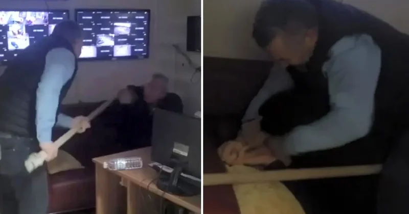 Eskişehir’deki devlet hastanesinde şoke eden görüntü! Bu kez de sopalı şaka