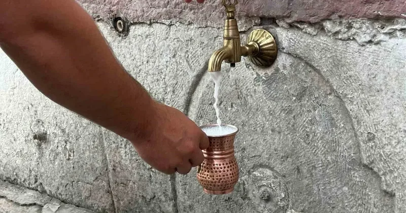 Çeşmelerden ayran aktı