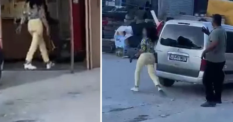 Sanayide çekiçli intikam: Genç kadın sevgilisini dükkanını basıp dehşet saçtı
