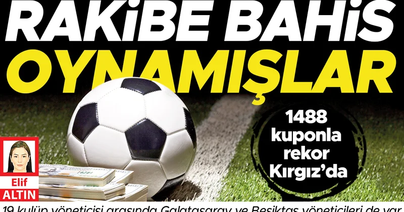 Rakibe bahis oynamışlar