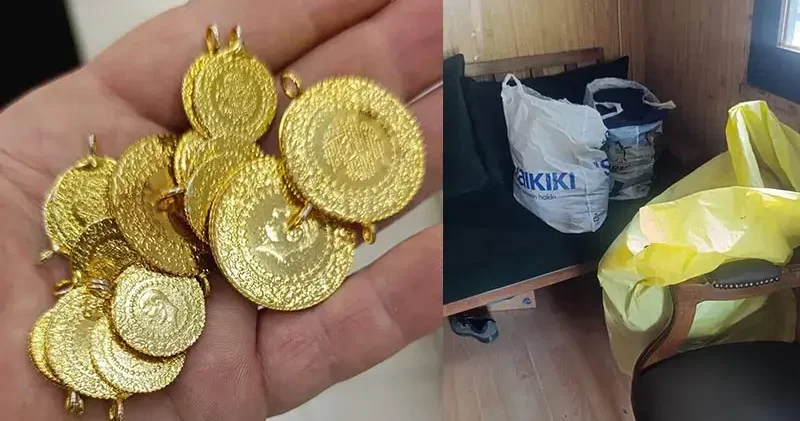 Bağışlanan kıyafetlerden 23 altın ile 6 bin 500 lira çıktı