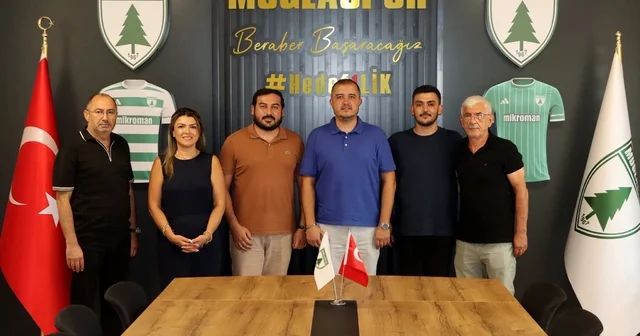 Muğlaspor ve Çine Madranspor iş birliği görüşmesinde Muğla Haberleri Habertürk Yerel Haberler