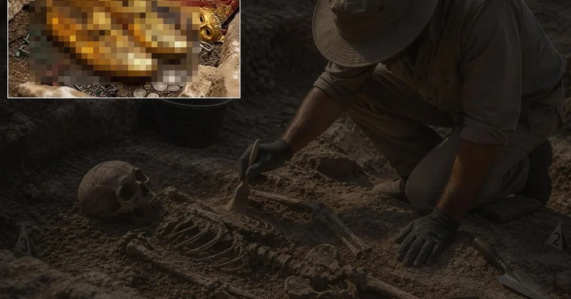 1500 yıl önce ölen genç kadının mezarından çıkana bakın