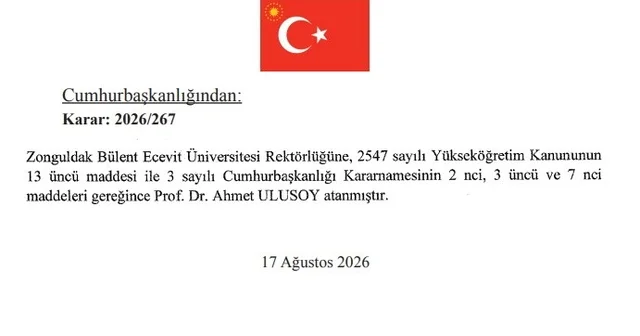 BEUN Rektörlüğüne Prof. Dr. Ahmet Ulusoy atandı Zonguldak Haberleri Habertürk Yerel Haberler