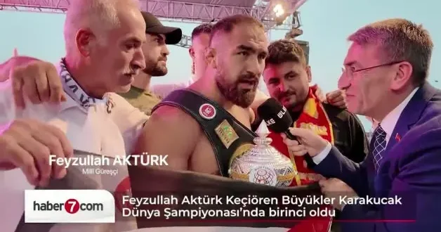 Karakucak Dünya Şampiyonası’nda Feyzullah Aktürk şampiyon oldu