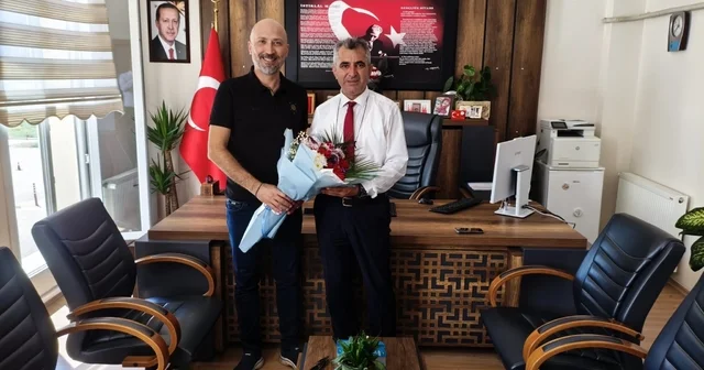 Başkan Arıkan, İlçe Milli Eğitim Müdürü Uğurlu ile görüştü Aydın Haberleri Habertürk Yerel Haberler