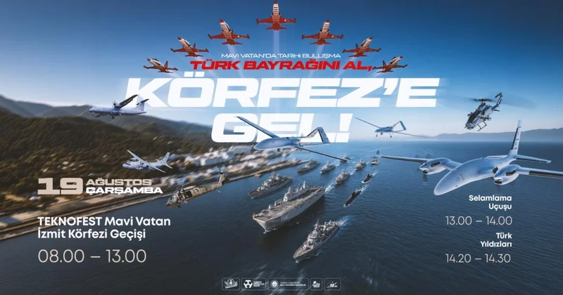 TEKNOFEST Mavi Vatan öncesi İzmit Körfezi nde gövde gösterisi