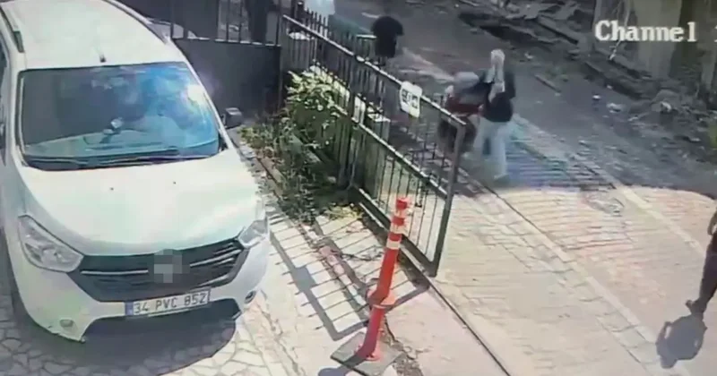 Avcılar’da faciadan saniyelerle kurtuluş kamerada