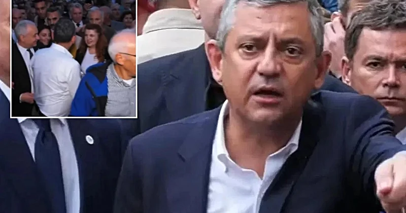Özgür Özel in Bursa yürüyüşünde ilginç an! Vatandaşla börek diyaloğu kamerada