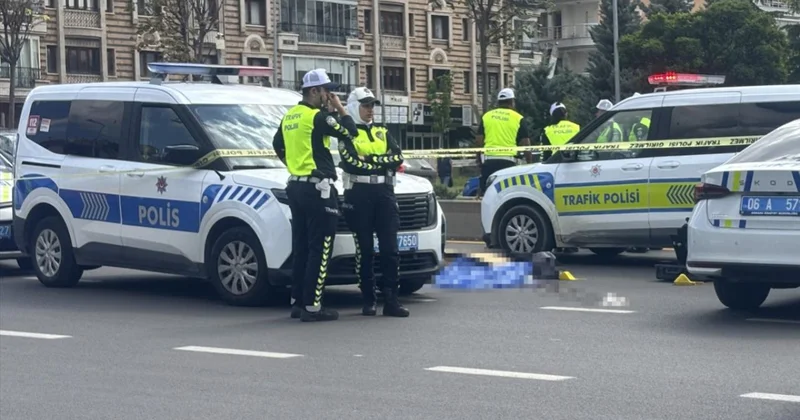 Ankara da otomobilin çarptığı yaya öldü