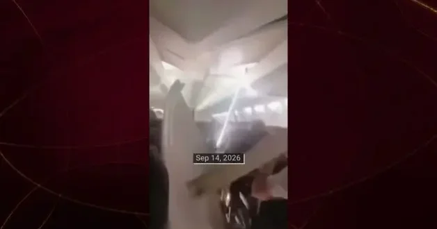 İran da gökyüzünde dehşet: İniş takımı patlayan uçağın tavanı çöktü!
