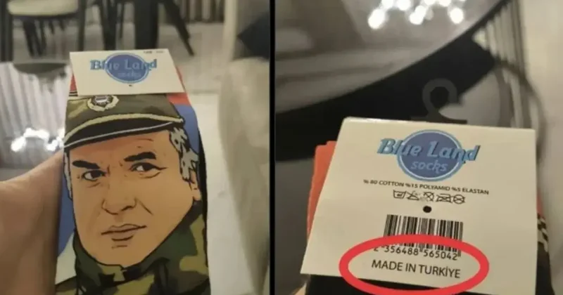 Bakanlıktan, Mladic baskılı çorap görseline suç duyurusu