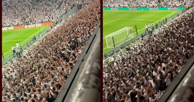 Beşiktaş taraftarından Marsilya Maçında Görkemli Tribün Şovu