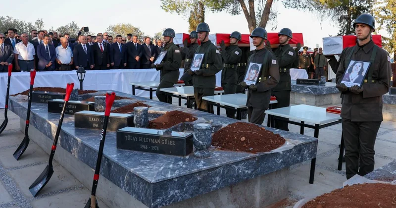 KKTC de Atlılar Katliamı şehitleri, 52 yıl sonra son yolculuklarına uğurlandı