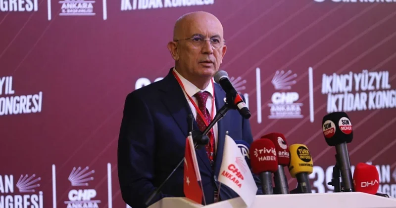 CHP 39. Olağan Ankara İl Kongresinde Ümit Erkol, yeniden il başkanı seçildi