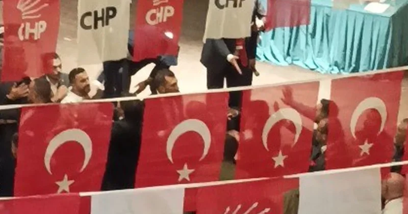 CHP Kahramanmaraş İl Kongresi nde gergin anlar: İki grup arasında kavga çıktı