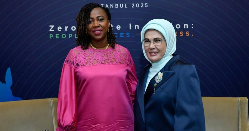 Emine Erdoğan, Sierra Leone Cumhurbaşkanı nın eşi Fatima Maada Bio ile görüştü