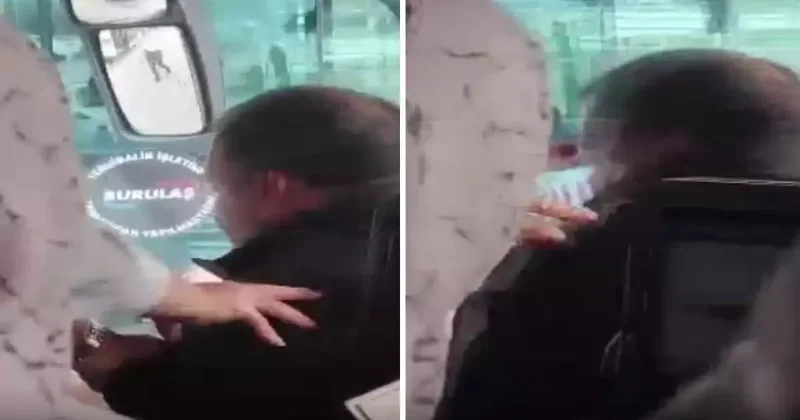 Otobüs şoförünü acımadan dövdü! İşte o anlar