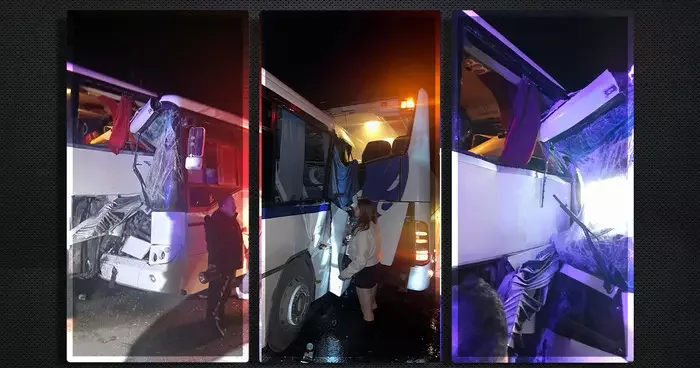 Sinop Samsun karayolunda feci kaza! Servis otobüsü yolcu otobüsüne çarptı: Çok sayıda yaralı var!