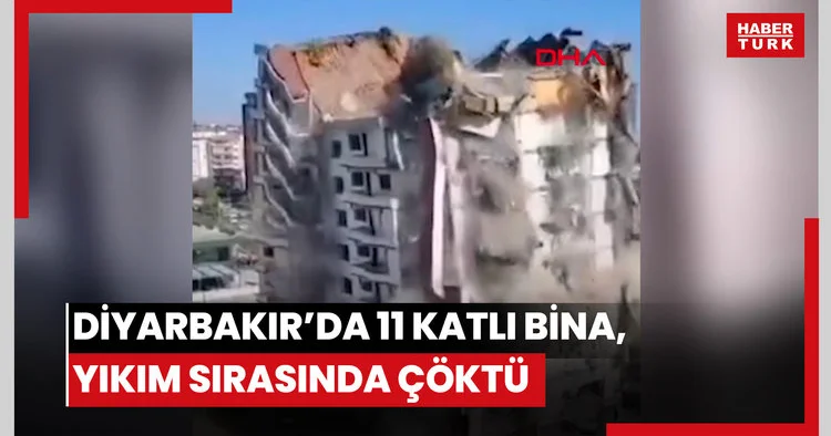 11 katlı bina kağıt gibi devrildi