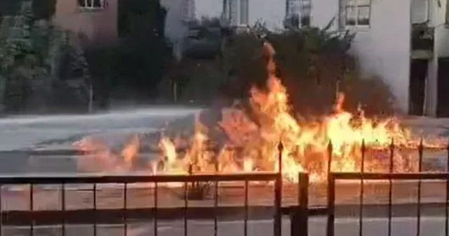 Doğal gaz sızıntısı olan yerde sigara yakmak isterken yangın çıkardı; 2 yaralı Mersin Haberleri