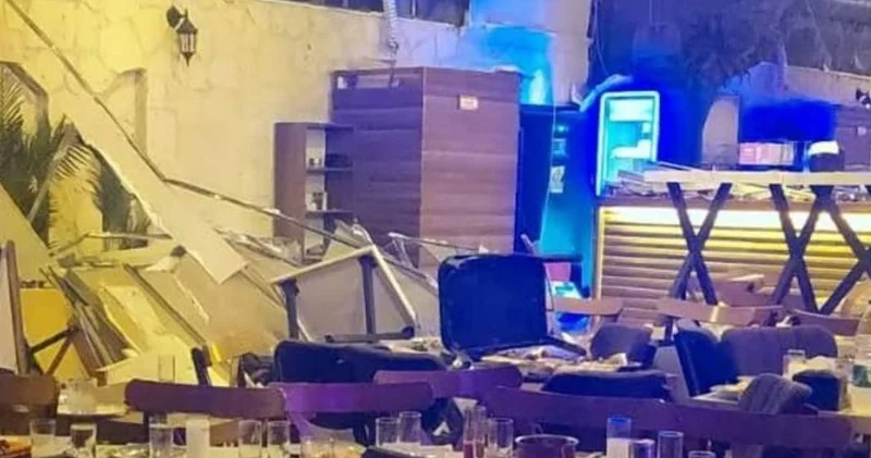 İzmir de eğlence mekanında duvar çöktü: 6 yaralı