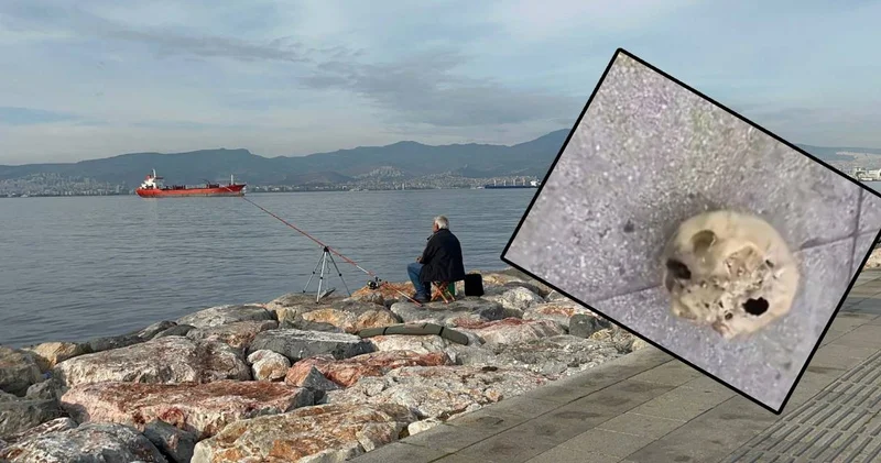 Balık tutarken dehşeti yaşadı: Oltaya kafatası takıltı