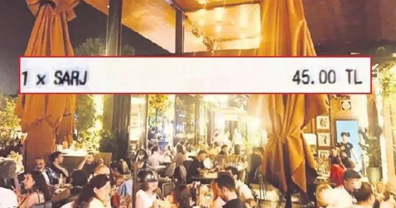 İstanbul’da bu da oldu! Restoran hesabına telefon şarj ücrete eklendi Sözcü Gazetesi