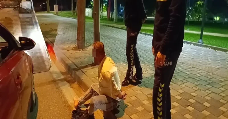 Bursa da Alkollü Sürücüye Polis Müdahalesi
