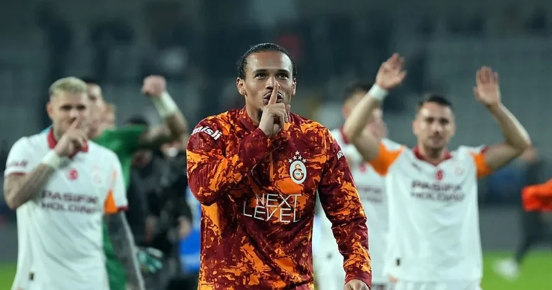 Galatasaray da maç sonu üçlüsü Sane den!
