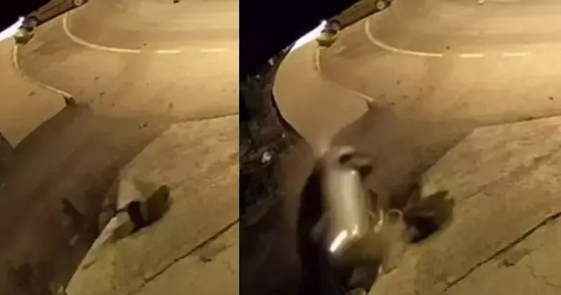 Otomobil, önündeki araca çarpıp takla attı; 1 yaralı