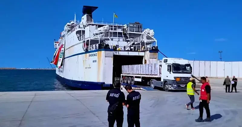 AFAD: 17 nci İyilik Gemisi ‘Akdeniz’, Mısır’a ulaştı