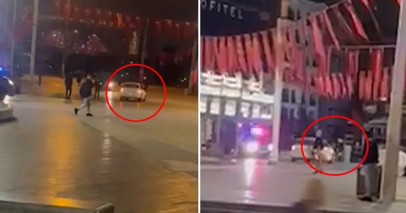 Alkollü avukat, polis memuruna çarpıp kaçtı: O anlar kamerada