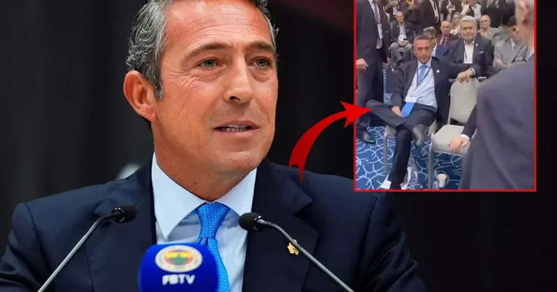 Ali Koç un oturuşuna tepki yağıyor
