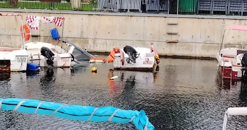 Kocaeli’de fırtına balıkçı teknelerinde hasara yol açtı