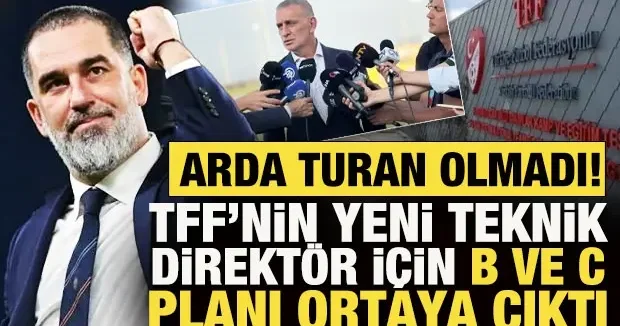 Arda Turan olmadı! TFF’nin yeni teknik direktör için B ve C planı ortaya çıktı