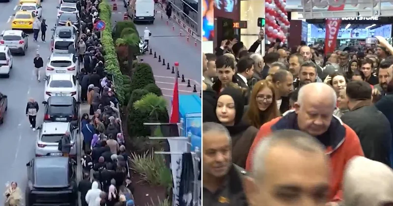 İstanbul da indirim çılgınlığı! 60 bin kişi AVM ye akın etti