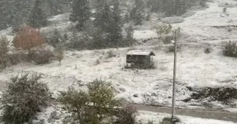 Kastamonu’da yüksek rakımlı yerleşim yerleri beyaza büründü