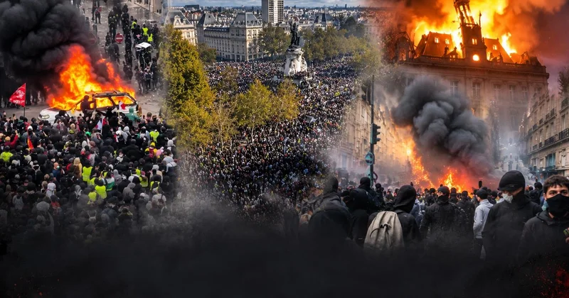 Ülke kaosa sürükleniyor! 1200 kişi gözaltına alındı, Macron dan sert uyarı geldi