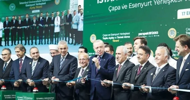Çapa’da temel atma törenine katılan Erdoğan: Sağlıkta çekim merkezi olacağız