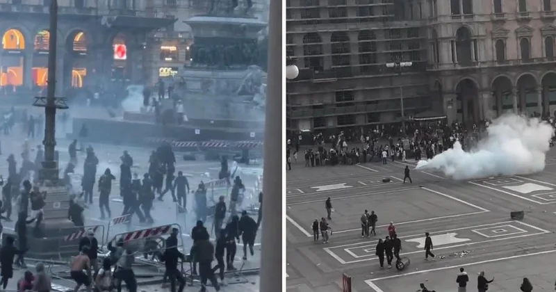 Fransa daki protestolar dalga dalga yayılıyor! İtalya da yangın yerine döndü
