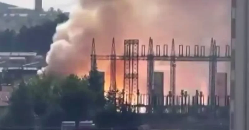 Diyarbakır’da trafo bomba gibi patladı