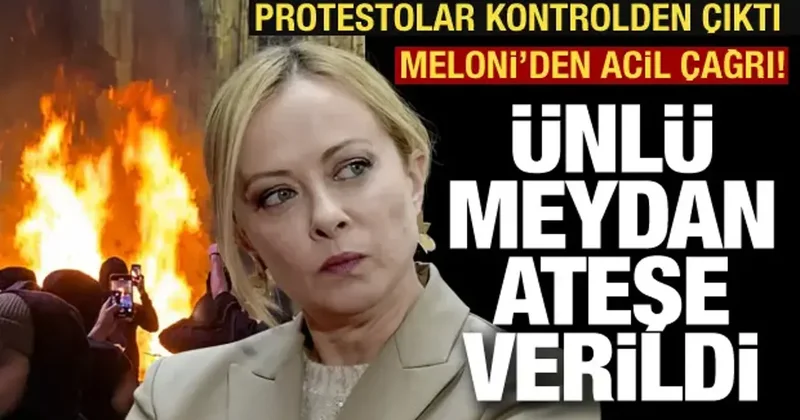 İsyan ateşi büyüyor: Milano daki ünlü meydan ateşe verildi