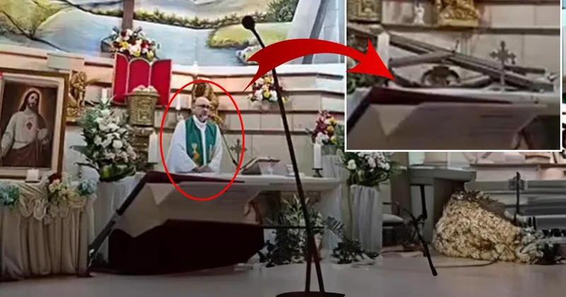 Böyle ölüm görülmedi! Rahibin son anları kamerada
