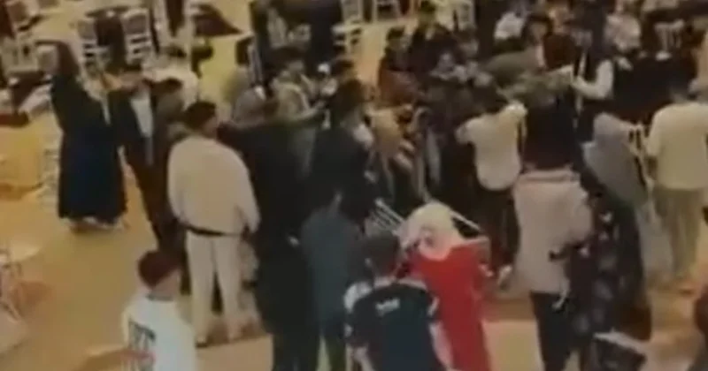 Gelin ve damat tarafı takı töreninde birbirine girdi Sözcü Gazetesi