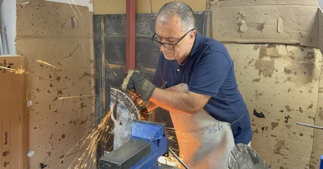 Sağlık memuru hurdayı sanat eserlerine dönüştürüyor Samsun Haber Habertürk Yerel Haberler