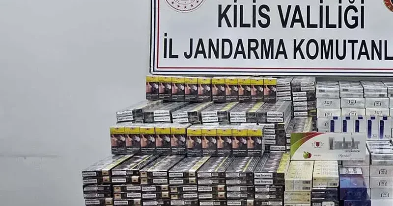 Kilis’te, 2 bin 420 paket kaçak sigara ele geçirildi