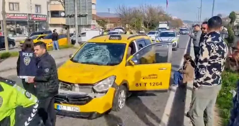 Taksinin çarptığı yaya öldü